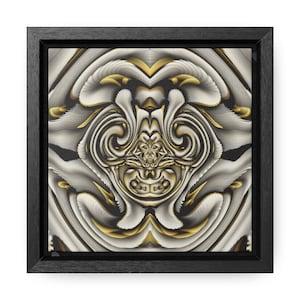 The Snow Orchid - Small Original Print  Series by Ofir Lavie,  Canvas Wraps, Square Frame, Mini Wall art Decor.