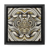 The Snow Orchid - Small Original Print  Series by Ofir Lavie,  Canvas Wraps, Square Frame, Mini Wall art Decor.