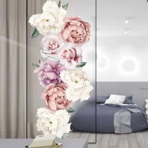 1set Peony Rose&Flowers-design DIY Wall-Stickers Art Removable Room&Home Decors
