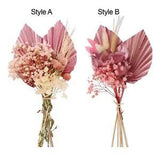 Real Dried Flower Gift Vase Dried Palm Leaves Bouquet Bunch for Tabletop Decor
