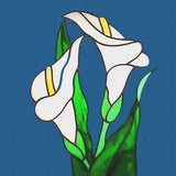 Louis Comfort Tiffany Calla Lily Flower Design Counted Cross Stitch Pattern