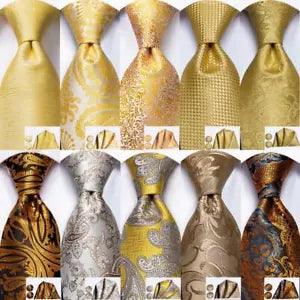 USA Men's Necktie Tie Silk Paisley Striped Solid Hanky Cufflinks Set Wedding
