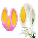 Silicone Cake Fondant Decor Mold Bud Leaf Lily Flower DIY Chocolate Baking Mould