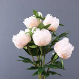 1Pc Artificial Flowers Bouquet Beautiful Silk Peony Wedding Home Table...