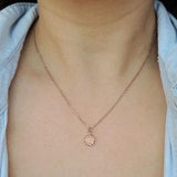 Rose Gold Sunflower Necklace ? Pretty Happy Charming Detailed Spring Flower ? Sterling Silver Dainty Jewelry, Bridesmaids, Wedding Gift Idea