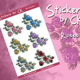 ROSE Sticker Sheet for Journal Planner Diary and to keep some beautiful blooms in sight
