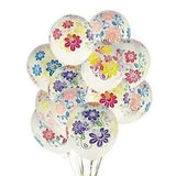 Transparent Peony Flower Latex Inflatable Wedding Decoration Balloons 10pcs