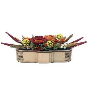 Handcrafted Dried Flower Centerpiece in a Basket for Charming