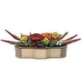 Handcrafted Dried Flower Centerpiece in a Basket for Charming