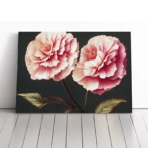 Pure Carnation Flowers Canvas Print Wall Art Framed Picture Home Decor Large