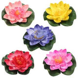 5PCS simulation plant Flower Lamp Plastic Pond Pool Lights That Float
