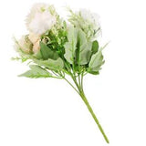 Fake Peony Flower Faux Floral Stem Artificial Indoor Decoration Cored