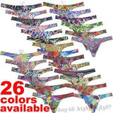 Men's Art Bikini Swimsuit Surf Beach Pouch Swim Thong Ice Silk Lining Swimwear