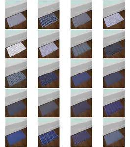 Navy Blue Bath Mat for Bathroom Home Kitchen Decor Plush Non-Slip Mat 29.5X17.5