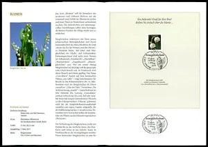 GERMANY FOLDER 2011/10 FLORA BLUMEN MAIGL?CKCHEN FLOWERS LILY OF THE VALLEY