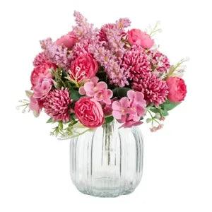 Artificial Peony Bouquet Roses Flowers For Wedding And Home Decoration 1 Piece
