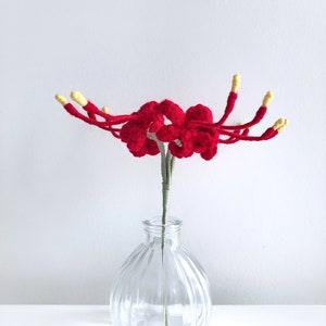 Crochet Spider Lily | Crochet Flowers | Floral Ornament | Table Decor | Gifts For Her