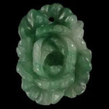 BE06217# Hand Carved Peony Flower Multi-color Agate Pendant Bead Gemstone