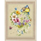 Counted Cross Stitch Kit Lily Flowers DIY Unprinted canvas