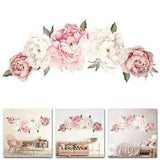 Peony Flower Wall Sticker Living Room Wall Paper Mural Decal Home Art Decor