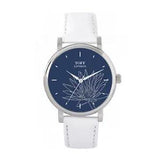 Toff London TLWS-17667 Ladies Grey Water Lilies Flower Watch