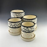 Orchid Pots with Pebble Design, Please contact seller for accurate shipping charges of mulitiple items, Orchid Pot with Holes