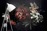 3D Vintage Peony Lily Flower Self-adhesive Removable Wallpaper Murals Wall 165