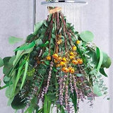 123 Pcs Mixed Real Dried Eucalyptus Stems - Lavender & Rose Flowers Bundles