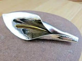 Large Vintage Calla Lily Flower Mexico TB-04 925 Sterling Silver Pin Brooch #217