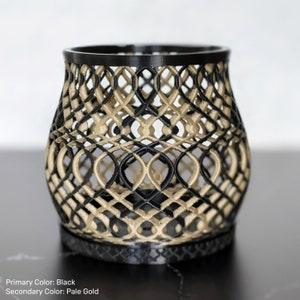 MEDIUM 3.5" Two-Colored Orchid Pot with Holes, Phalaenopsis orchid pots with holes, planters orchids, Small Orchid Pot, 3d printed