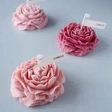 Peony Flower Silicone Soap Molds Bar Soap Making Mould Handmade Craft Soap Form