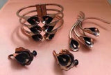 VTG 50s Renoir Copper Calla Lily Flower Set Screw Earrings Brooch Cuff Bracelet?