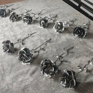 One foot steel rose