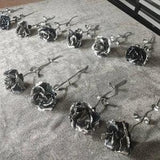 One foot steel rose