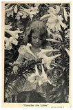 Consider The Lillies Young Girl In A Lily Garden Flowers Postcard Posted 1908