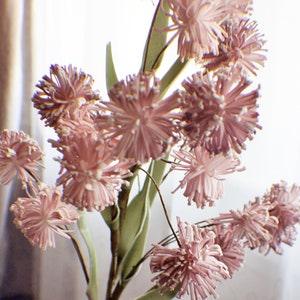 Mauve Pink Beautiful Foam Pom Pom Spray, Artificial Flowers 35'' Tall, Wedding Flowers, Bouquet, Centerpieces, Arrangements
