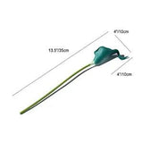 20pcs Teal Flowers Artificial Calla Lily Silk Flowers 13.4" for Mother's Day