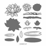 Stampin' Up! Lovely Lily Pad Stamp Set & Matching Lily Pad Dies, NEW