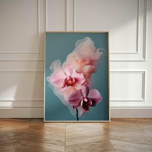 Orchid floral wall art, modern floral printable, orchid photography, modern interiors art, floral wall decor, floral prints wall art, Orchid