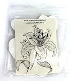 I Brake for Stamps LUSCIOUS LILY EA776-JJ Flowers Floral Lilies Bloom Cling NEW
