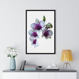 Orchid Flowers Graphic Framed Vertical Print MobiusMoon