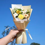Handmade Crochet Bouquet Crochet Rose Daisy knitted flower Crochet Flower Timeless flower crochet plant Birthday Thanksgiving Christmas Gift