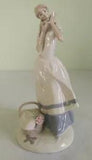 Lladro's Fulgenio Garcia Lopez Cecilia the Carnation Maiden fine porcelain 9 1/2