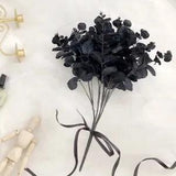 Simulation Black Eucalyptus Leaf Fake New Flower Simple  home Decoration