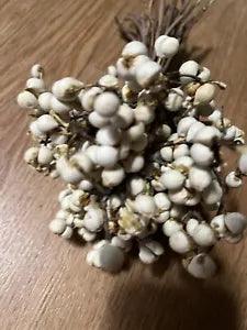 White Tallow Berries Bunch Dried Floral Christmas Wedding Bouquet