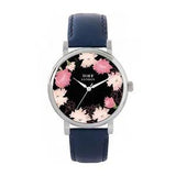 Toff London TLWS-37086 Ladies Pink Carnations Flower Watch