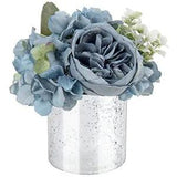 Fake Flowers with Vase Hydrangea Artificial Flowers in Vase Peony Faux Flowers