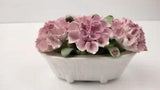VINTAGE Aynsley AUGUST FLOWER BASKET Carnation Floral Bouquet FINE BONE CHINA