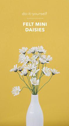 How To Make The Most Adorable Mini Daisies Out Of Felt! Flower Delivery