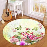 3D Peony Trumpet Flower ZHUA062 Game Non Slip Rug Mat Photo Carpet Zoe